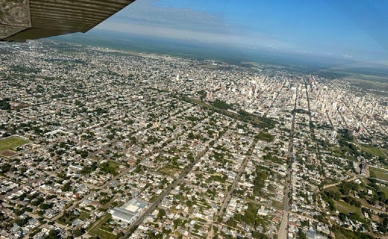 FOTO: La imponente vista de la ciudad de Río Cuarto desde el aire.
