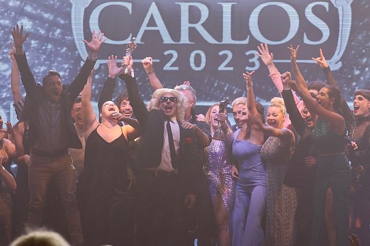 FOTO: Los festejos de los artistas en una nueva edición de los Premios Carlos