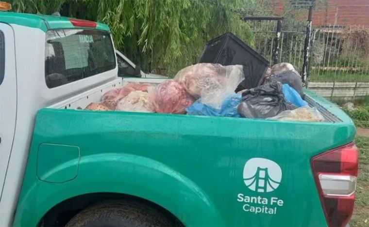 FOTO: Secuestran carne en mal estado por segundo día consecutivo en Santa Fe. 