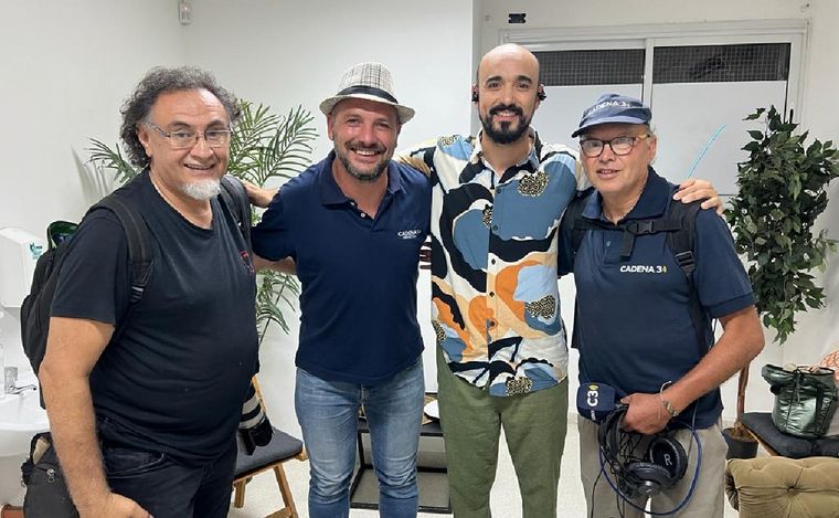 FOTO: Abel Pintos estuvo con Cadena 3 antes de su presentación en Alta Gracia.