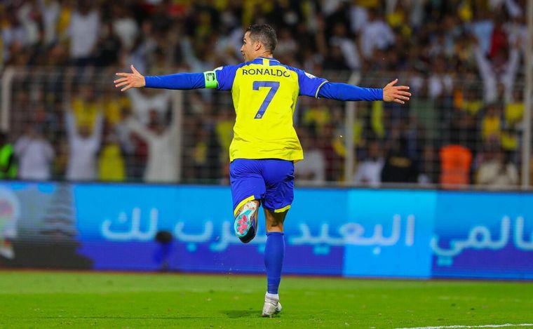 CR7 festejó por cuadruplicado. (Foto: @AlNassrFC)
