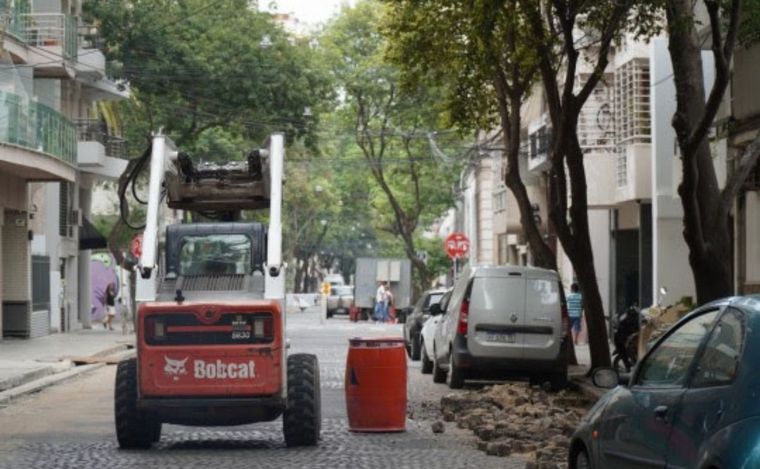 FOTO: Febrero con más cortes de calles en Rosario por obras públicas.