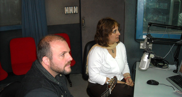 Yamila Cafrune en los estudios de Cadena 3