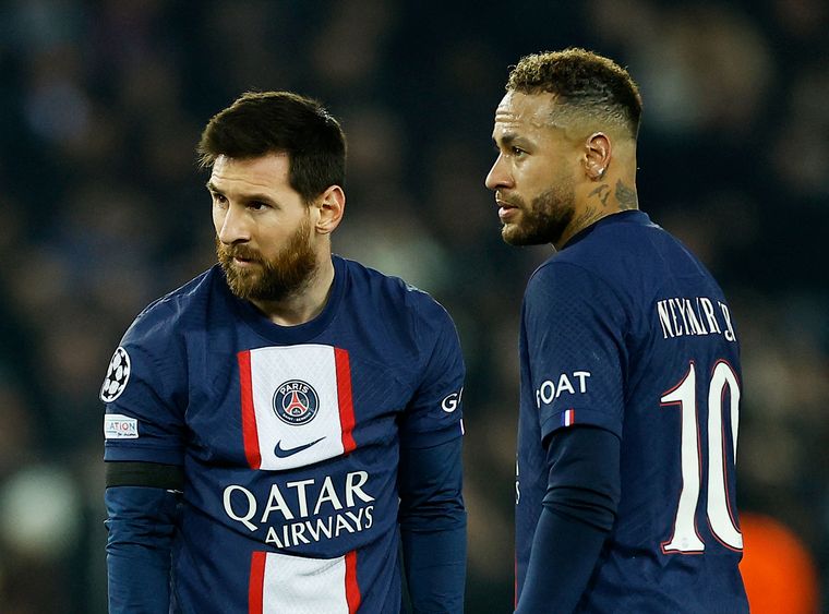 Messi y Neymar en el PSG.