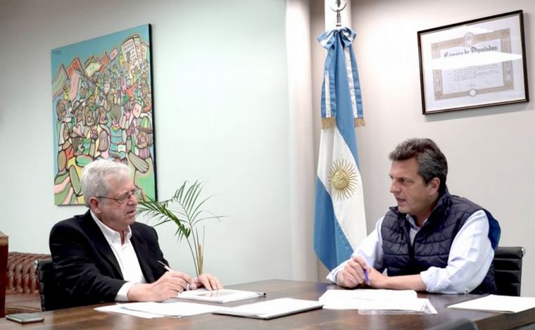 Gabriel Rubinstein, viceministro de Economía y el titular de la cartera, Sergio Massa