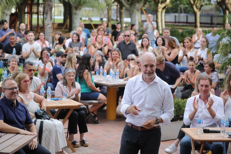 Rodríguez Larreta volvió a confirmar su postulación en un acto en Tres de Febrero. 