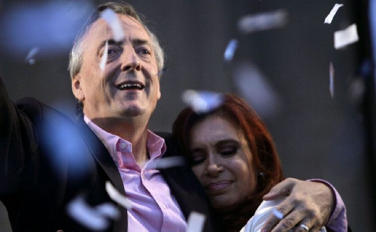 Néstor Kirchner y Cristina Fernández.