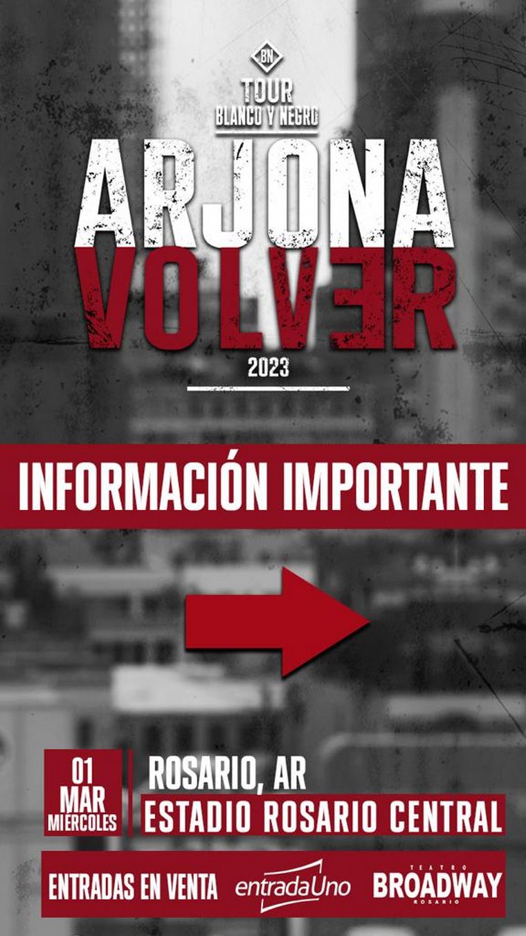 Arjona en Rosario: detalles del operativo, ingresos y ubicaciones en el estadio. 