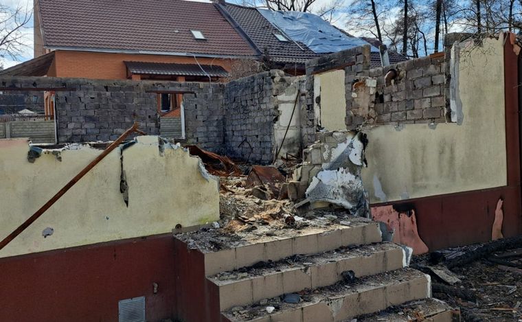 Irpín, una ciudad ucraniana devastada por la invasión rusa y la masacre.