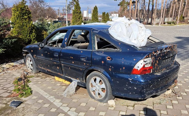 Irpín, una ciudad ucraniana devastada por la invasión rusa y la masacre.