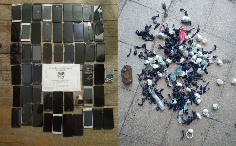 FOTO: Secuestraron celulares y drogas en el pabellón federal de la cárcel de Coronda.