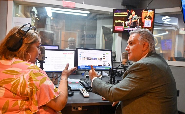 Susana Buontempo recibió a Martín Llaryora.