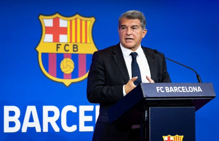 Laporta, presidente del club catalán.