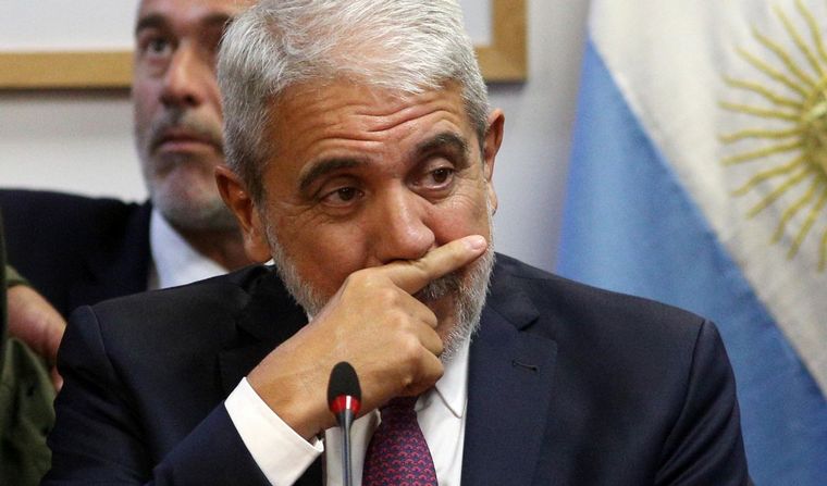 Aníbal Fernández, en su exposición ante los diputados.