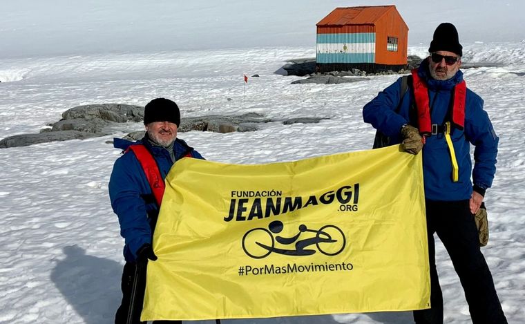 FOTO: Jean Maggi en la Antártida