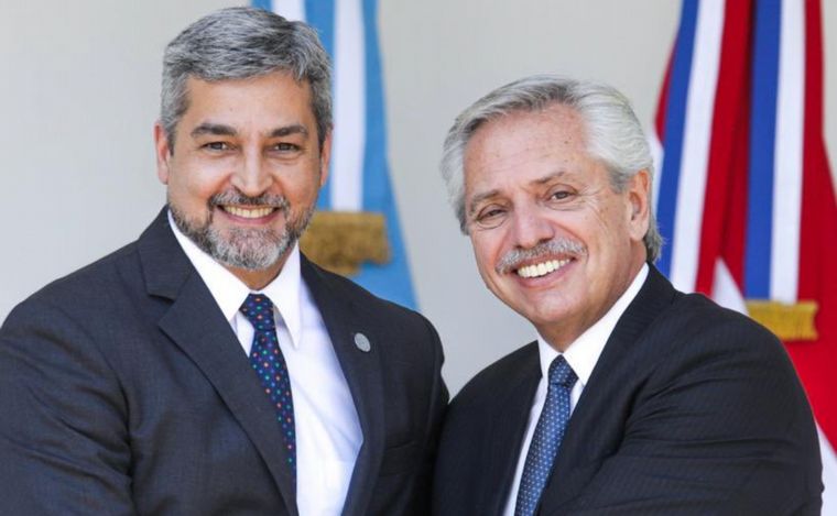 Alberto Fernández recibió a su par de Paraguay, Mario Abdo Benítez.