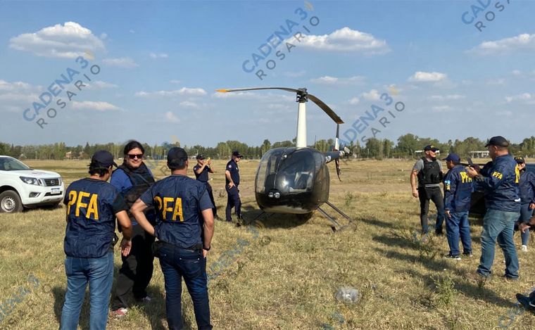 FOTO: En helicóptero: el plan que estaba en marcha para extraer a Alvarado en un recreo.