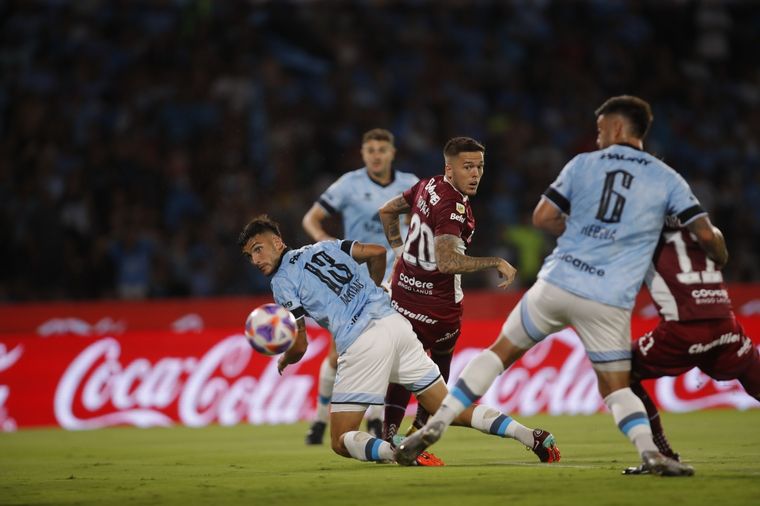 Meriano fue el jugador destacado del partido entre Belgrano y Lanús.