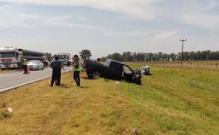 El hijo de Ramón Díaz chocó su camioneta contra una Kangoo. (Latrochadigital.com)