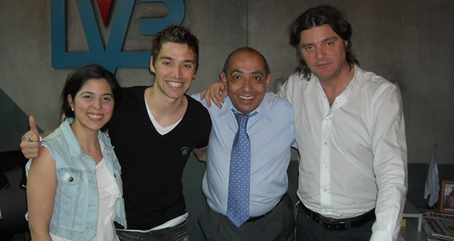 Pablo Tamagnini con Geo Monteagudo, Mario Pereyra y Sergio Zuliani.