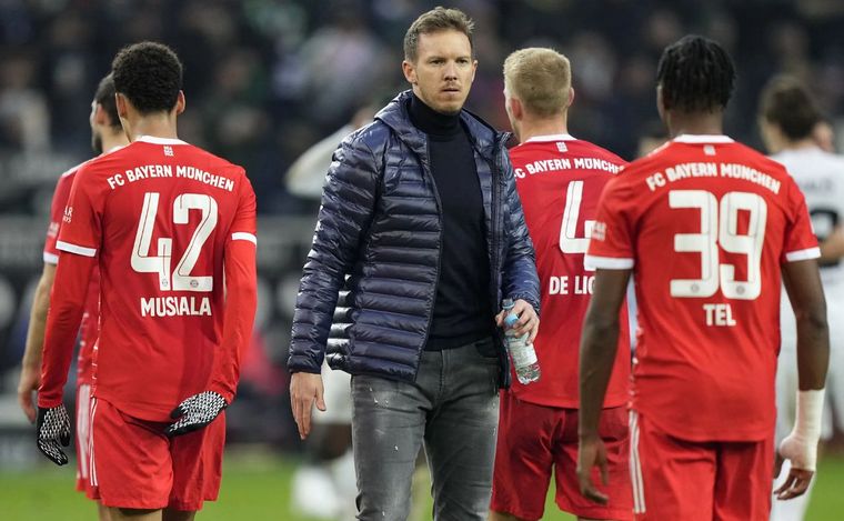 El entrenador del Bayern Múnich, Julian Nagelsmann. (Foto: AP)