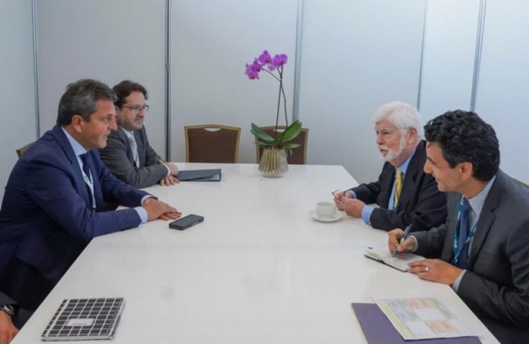 FOTO: A días de un pago al FMI, Massa se reunió con un asesor de Biden