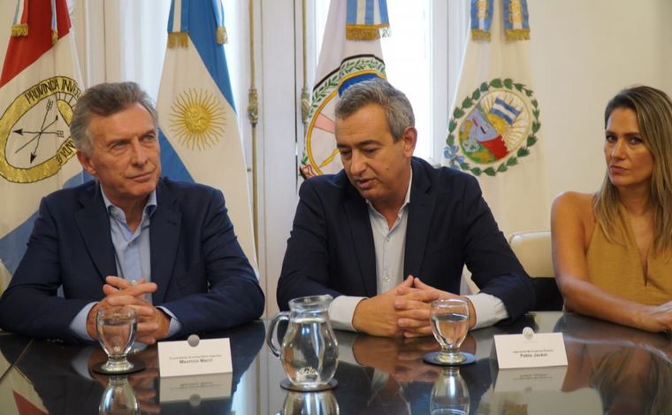 FOTO: Mauricio Macri se reunió con Pablo Javkin en la intendencia de Rosario. 