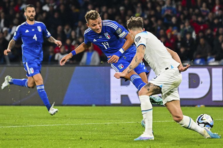 FOTO: Mateo Retegui, al marcar su primer gol en Italia.