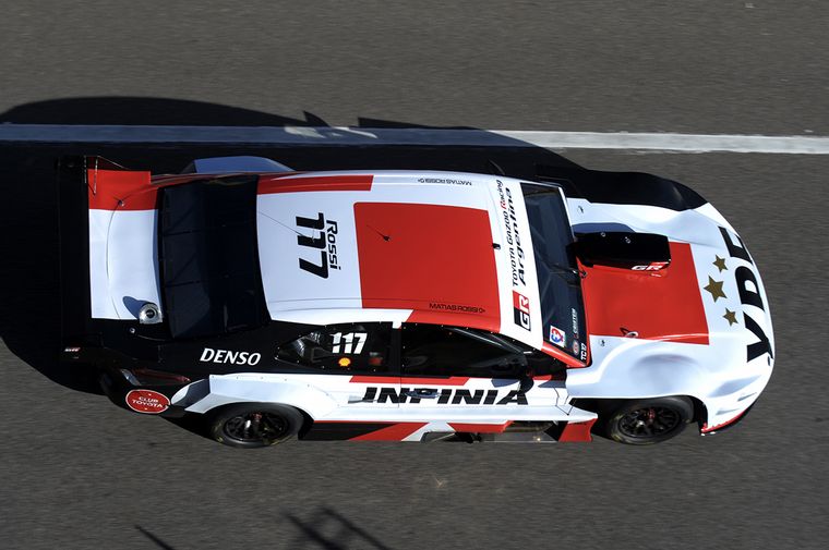 Rossi y su Camry #117 hoy en Toay, La Pampa.