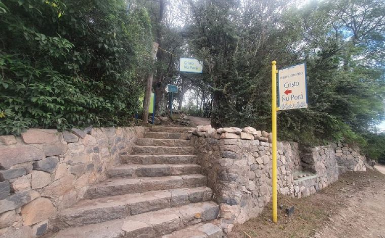 El Cristo Ñu Porá, un lugar de paz y tranquilidad.