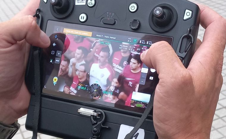 Los drones en acción.