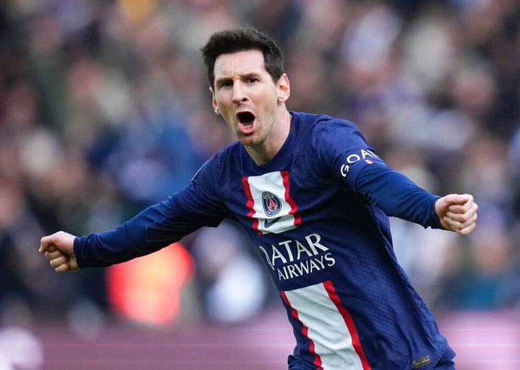 FOTO: Lionel Messi festeja con la camiseta del PSG. (Foto: archivo)