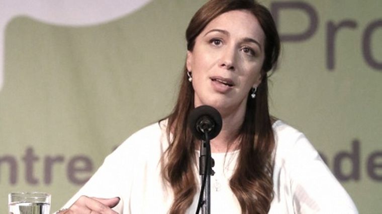 FOTO: La exgobernadora de Buenos Aires busca dar señales de "unidad" en su partido. 