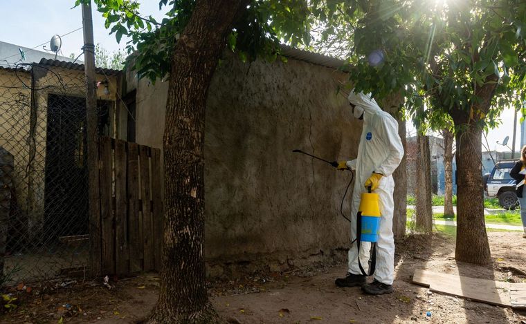 Contra el Dengue: Se realizaron trabajos de fumigación en barrios de Rosario.