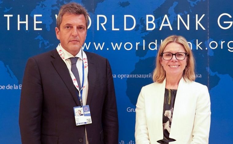 FOTO: Sergio Massa se reunió con Anna Bjerde, alta funcionaria del Banco Mundial.