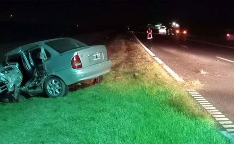 FOTO: Accidente fatal en la Autopista Santa Fe-Rosario, un hombre murió. 