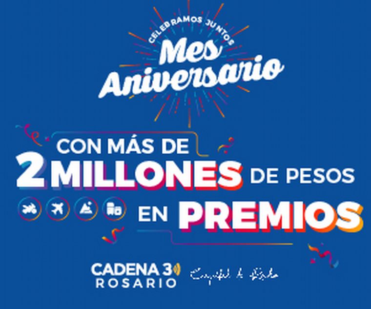 FOTO: Cadena 3 Rosario festeja su primer año al aire con 2 millones de pesos en premios.