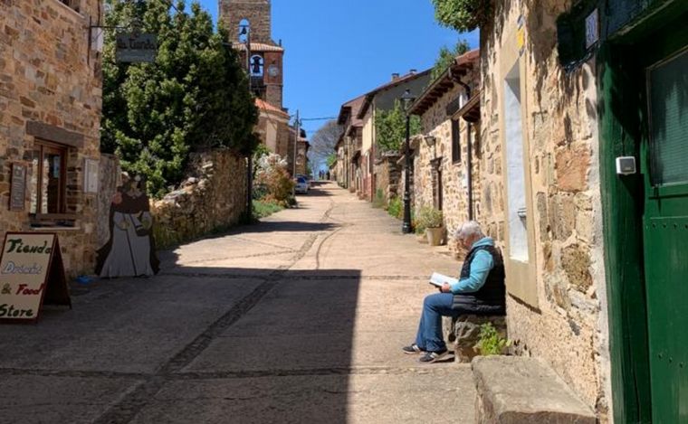 En el camino de Santiago de Compostela