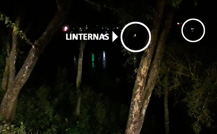 FOTO: Lanchas clandestinas en plena madruga. Puerto Iguazú y Presidenre Franco, Paraguay.
