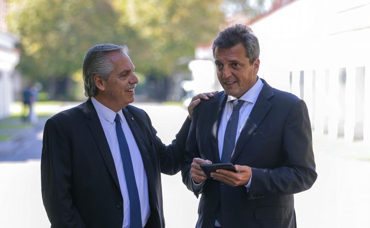 FOTO: Alberto Fernández y Sergio Massa. (Foto: Presidencia)