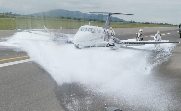 El incidente con el avión no dejó heridos.