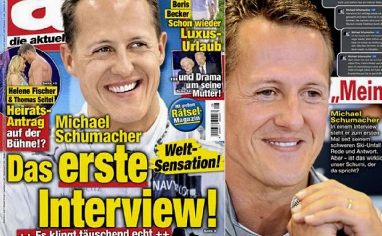 FOTO: Despidieron a la editora de revista que publicó la falta entrevista a Schumacher.