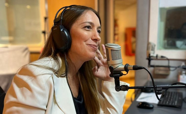 María Eugenia Vidal, en los estudios de Cadena 3 (archivo). 