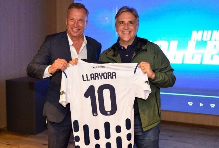 Martín Llaryora y Andrés Fassi en el CARD. (Foto: Prensa Talleres)