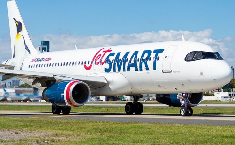 FOTO: La empresa low cost Jetsmart vuelve a operar normalmente en Aeroparque.