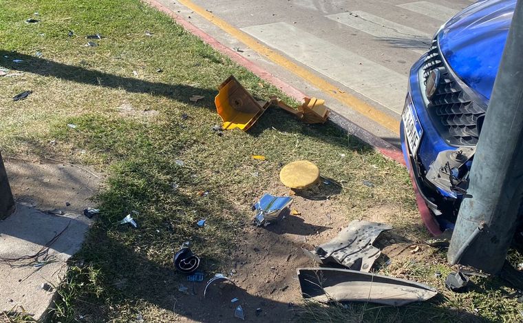 El conductor resultó ileso. (Foto: Emanuel Manitta/Cadena 3)