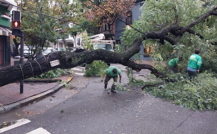 Dos autos destruidos en Buenos Aires. (Foto: Orlando Morales/Cadena 3)