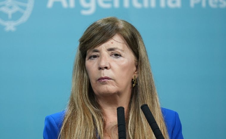 La vocera presidencial, Gabriela Cerruti. 