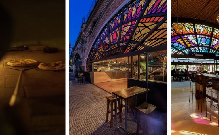 Francisca del Fuego en Palermo, con todas las pizzas de Buenos Aires. 