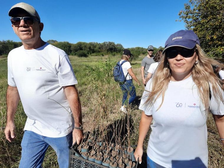 Federada Salud se sumó al plan para reforestar Córdoba.